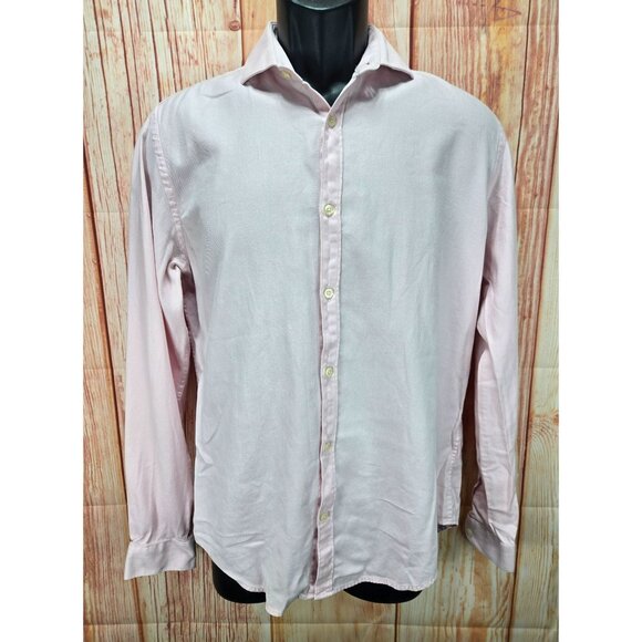 Zara Man Slim Fit Light Pink Button-Up Shirt Size Medium - Picture 1 of 6